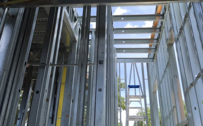 Barndominium steel framing in Michigan
