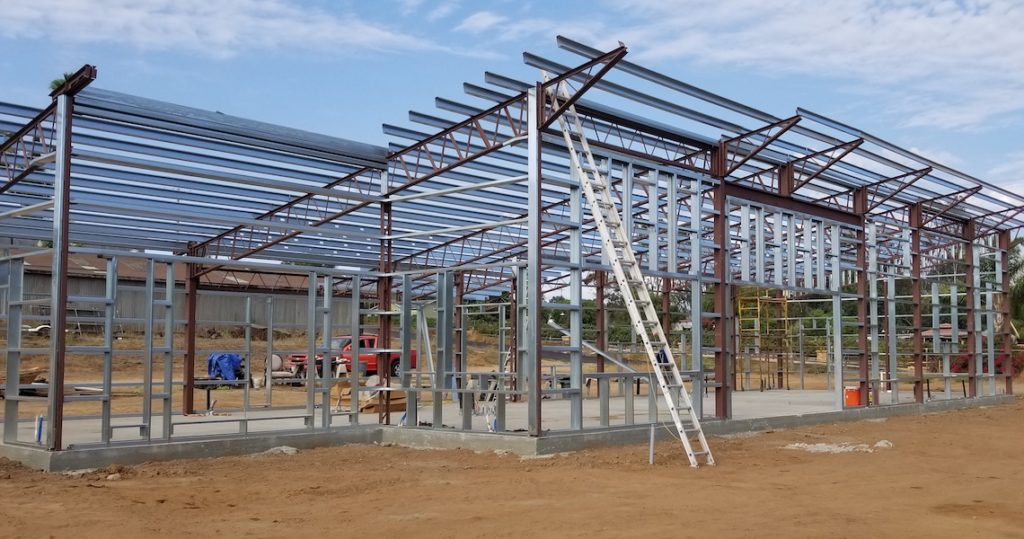 Barndominium steel frame in Michigan