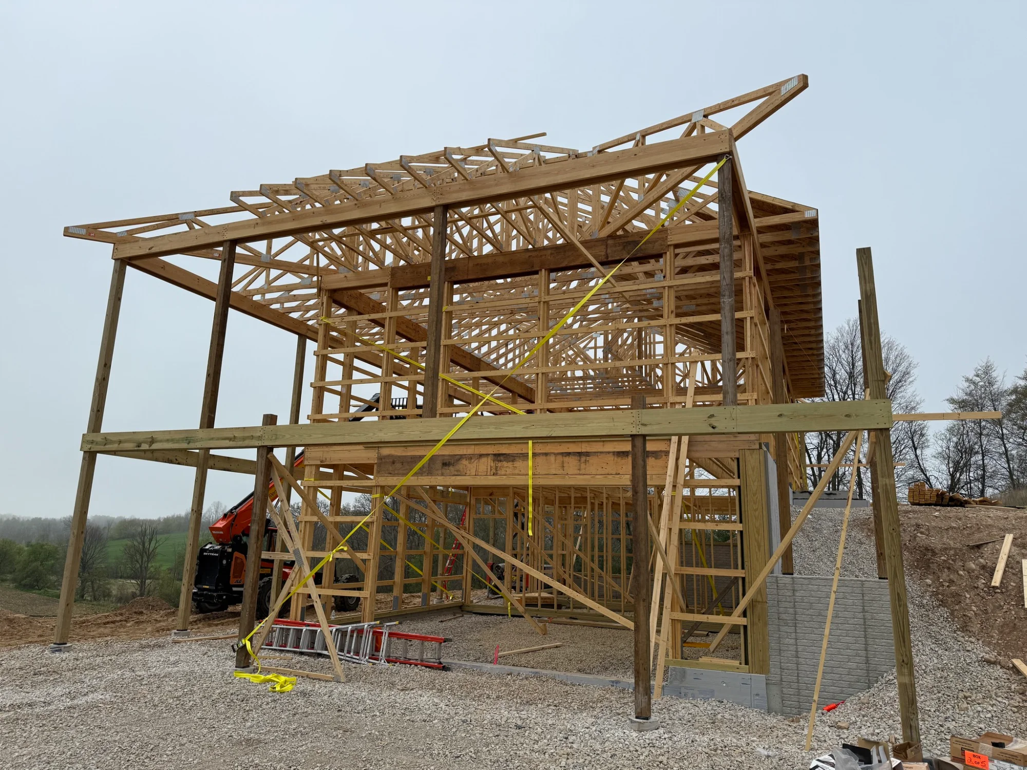 Two-story wood frame barndo in Michigan