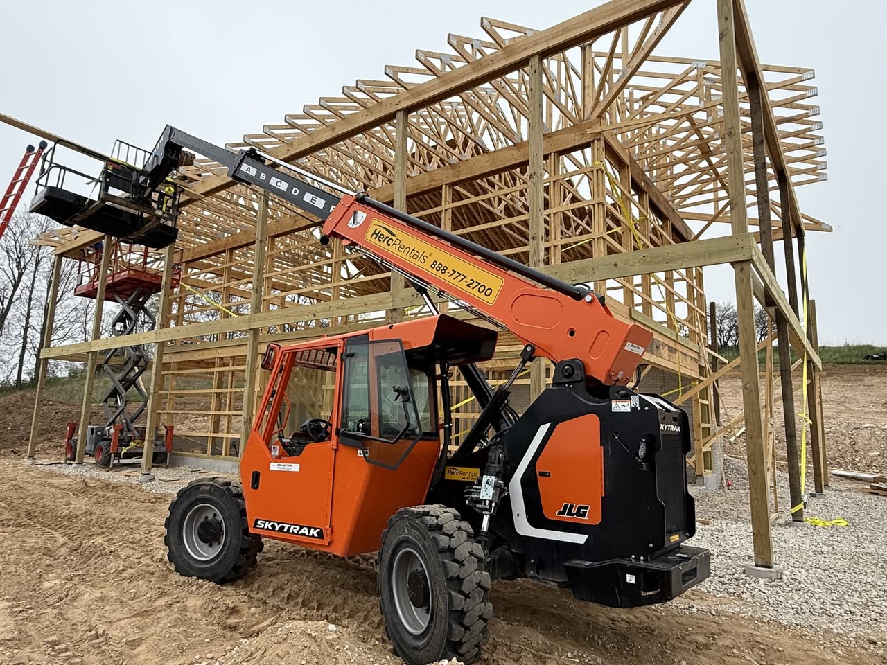 Barndo wood frame foundation in Michigan